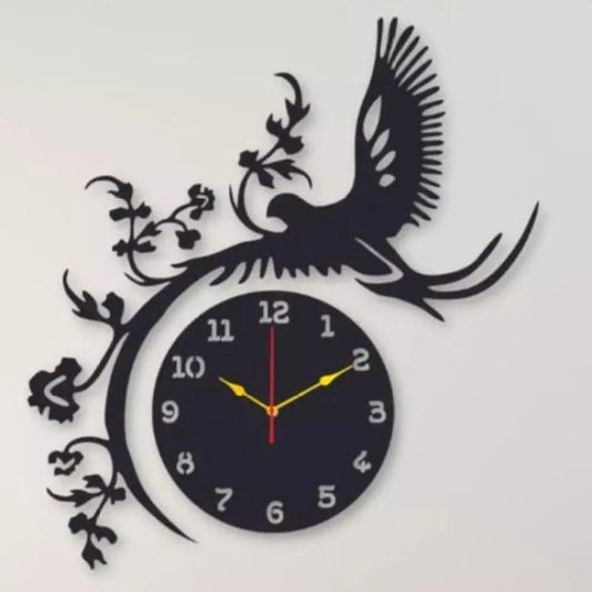 Eagle Design Wooden Wall Clock