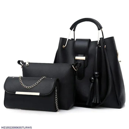 High Quality 3 Piece Synthetic Leather Shoulder Bag